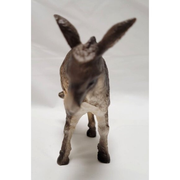 Vintage Schleich 1989 Handcrafted Realistic Resin Donkey Figurine Toy 13212 - Picture 2 of 7